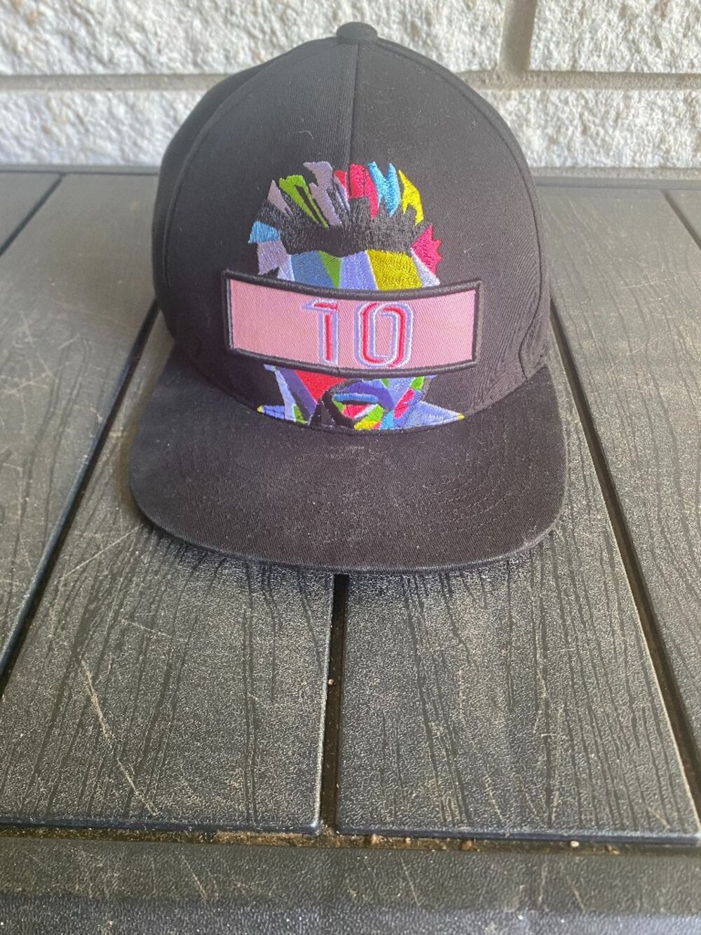 GOAT Number 10 Leader TL Embroidery Snapback Greates of all Time Pink Cap Hat